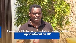 Governor Njuki congratulates Kindiki on his appointment as DP [upl. by Dinah]