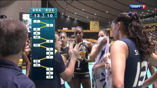 2010 FIVB Womens World Championship Final  Russia vs Brasil clip2 [upl. by Gessner]