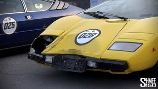 CRASHED Lamborghini Countach LP400 on the 50th Anniversary Grand Giro [upl. by Teemus]