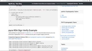 python rsa cryptography example [upl. by Bibbye757]