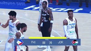 Gilas Pilipinas vs Jordan  FULL GAME HIGHLIGHTS  FIBA QUALIFIERS  November 24 2024 fiba2k [upl. by Marijn]