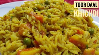 Toor daal ki masala Khichdi  बहुत ही स्वादिष्ट मसाला खिचड़ी तुर दाल का [upl. by Allbee]