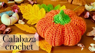 Calabaza Tejida a Crochet Tutorial Patrón paso a paso [upl. by Eciryt840]