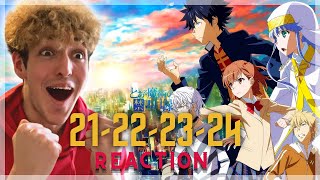 THE END OF INDEX  A Certain Magical Index Episode 21 22 23 24 REACTION  REVIEW [upl. by Jaquith]