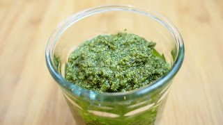 ENG Basil Pesto  간단 바질 페스토 만들기 [upl. by Walliw]