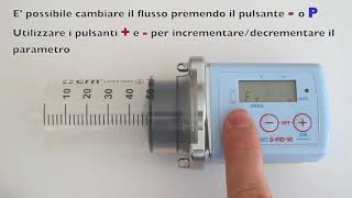 Crono SPID 50 Starting the pump in flow rate mode F [upl. by Hopfinger968]