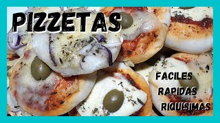 Como hacer Pizzetas Fáciles Caseras [upl. by Gradeigh256]