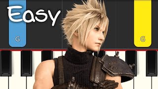 Final Fantasy VII Theme  EASY PIANO TUTORIAL [upl. by Hilton946]