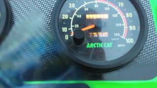 1998 Arctic Cat ZR 600 EFI speed run [upl. by Annij]