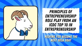 Principles of Entrepreneurship PEN DECA Role Play from an ICDC Winner [upl. by Brocklin]