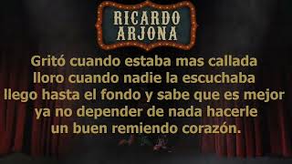 Ricardo Arjona  Remiendo al corazón Karaoke [upl. by Carlick510]