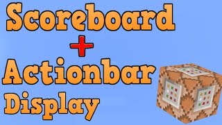 Minecraft Bedrock Edition Actionbar Scoreboard Display Command Block Tutorial [upl. by Elleynad]