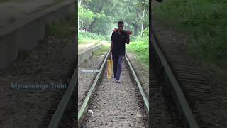 Keyman whose job is to maintain the railway line by walking 4 kilometers long bangladeshrailway [upl. by Gilmour]