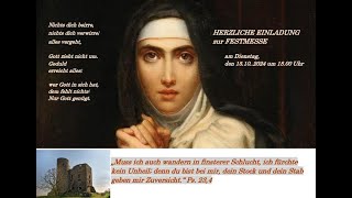 15102024 Festmesse anlässlich des Gedenktages von der Hl Teresa von Avila [upl. by Atnuhs]