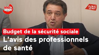 Budget de la sécurité sociale  lavis des professionnels de santé [upl. by Eiro192]