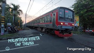 TMP Taruna railway crossing Tangerang city Indonesia [upl. by Frederigo]