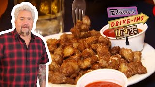 Guy Fieri Eats Chicken GIZZARDS in Michigan  Diners DriveIns and Dives  Food Network [upl. by Rayle]