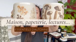 Essentiels dautomne 2  papeterie maison boissons chaudes séries amp livres [upl. by Ayim]