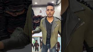 Fake Leather Jacket😱 goodleather fake new leather fashion trending viralvideo delhi jacket [upl. by Eloise939]