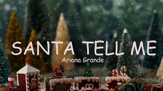 Ariana Grande – Santa Tell Me Lyrics Loop Video [upl. by Johst251]