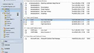 Folder Creation in MS Outlook 2010 Tutorials in Hindi WWWLSOITCOM [upl. by Rolando]