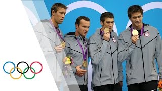 Michael Phelps Final London 2012 Race  Mens 4 x 100m Medley  London 2012 Olympic Games [upl. by Ecirtahs]