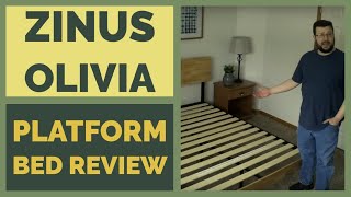 Zinus Olivia Metal and Wood Platform Bed Assembly amp Review [upl. by Annenn]