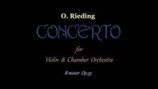 O Rieding  Concerto for Violin and Chamber Orchestra B minor Op35  full score sheet music [upl. by Lindsley753]