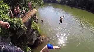 Cliff Jumping The Chattahoochee With A Twist [upl. by Naesed]