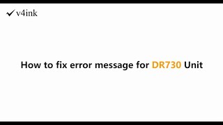 How to Reset DR730 TN760 Replace Error on Brother Printer [upl. by Nyar]