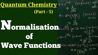 Normalisation conceptNormalisation constant of wave functions Quantum mechanicsCSIRNET GATE JAM [upl. by Iroc]