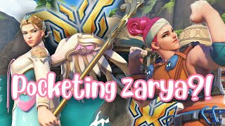 Pocketing a Zarya  Console T500 Mercy Main  Overwatch [upl. by Rramal790]