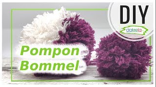 Pompons  Bommel aus Wolle basteln Basiswissen Basteln DIY IDEE Tutorial  Anleitung deutsch [upl. by Licha480]