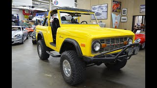 1974 Ford Bronco Walkaround and Startup Video  Autosport Designs [upl. by Seuqram]