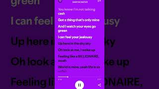 Billionaire lyrics baemon [upl. by Neehcas]