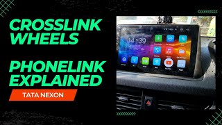 Crosslink Wheels Car Android System  Phonelink Explained  Tata Nexon 2023  Subscriber Query [upl. by Giacobo]