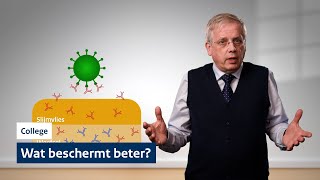 Wat beschermt beter tegen corona vaccinatie of infectie  College 9 met professor Van Dongen [upl. by Auqenes664]