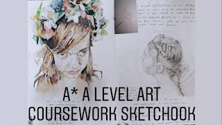 A A level Art Coursework Sketchbook  Tips and Tricks [upl. by Brad115]