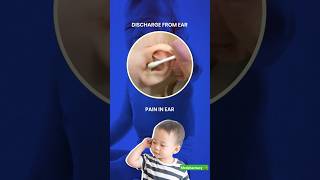 Ear pain amp Ear Discharge in kids 😔 earpain eardrop parentingtips eardischarge earinfection [upl. by Einahpad]