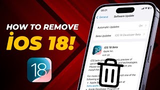 How to Remove iOS 18 Beta  How to Downgrade iOS 18 to 17 [upl. by Just]