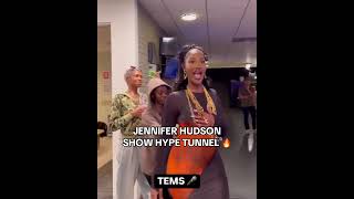 Jennifer Hudson did her big one with the hype tunnel 🤩 via JenniferHudsonShow hypeup music [upl. by Kroo]