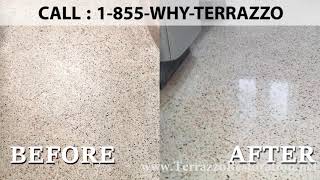 How to Make Terrazzo Floors Polishing Service in Miami [upl. by Reidid]