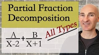 Partial Fraction Decomposition All Types [upl. by Atniuq]