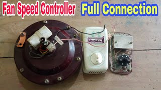 Fan Speed Controller Connection  Fan Regulator Connection कैसे करे  पंखा मे Regulator कैसे लगाये [upl. by Drol]