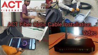 ACT Fibernet Complete Installation  Act Fibernet Review Tech U ideas [upl. by Assenay5]