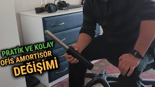 Oyuncu Koltuğu ve Ofis Sandalyesi AMORTİSÖR Değişimi  Kolay ve Pratik Yöntem [upl. by Aiksa]