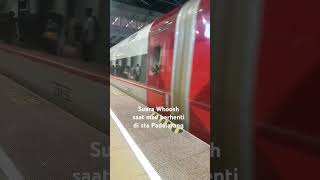 Suara Whoosh ketika mau berhenti keretaapi railway keretacepat whoosh videokereta [upl. by Enenaj542]