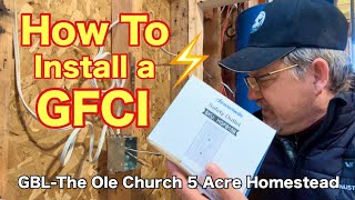 👷🏻‍♂️⚡️How To Install a GFCI electrical howto diy [upl. by Chrisoula662]