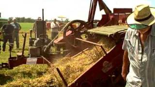 Old 1946 New Holland model 76 Baler in field [upl. by O'Callaghan]