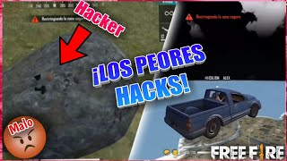 LOS 5 PEORES HACKS DE FREE FIRE 🤬  Parte 2 [upl. by Him]